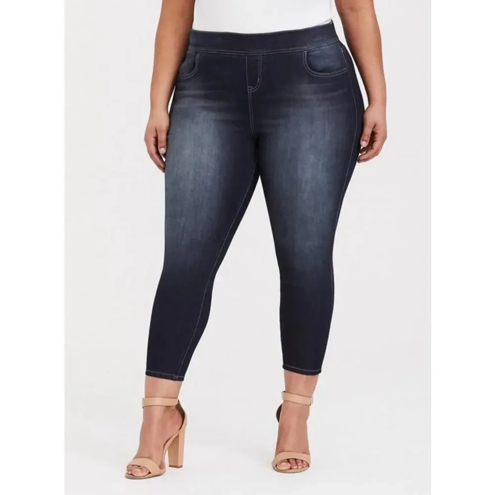 Torrid High Rise Crop Lean Jeans Size 6X NWT
